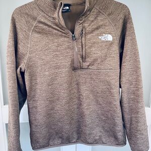 The North Face Men's Zip-Up Sweater Fleece in Brown Heather